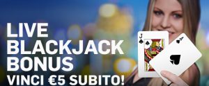 Bonus Casino live Betfair