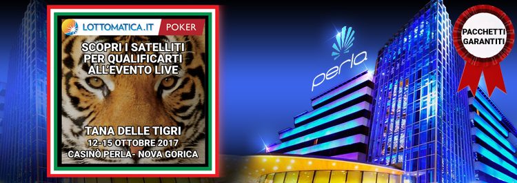 Poker Live Tana delle Tigri, qualificati su Lottomatica