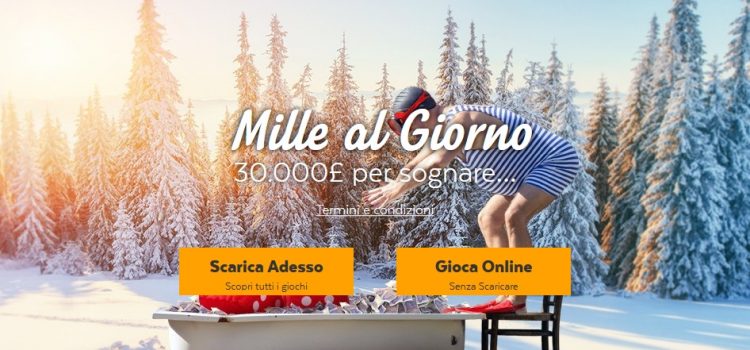 32red Casino, bonus 1.000€ al giorno